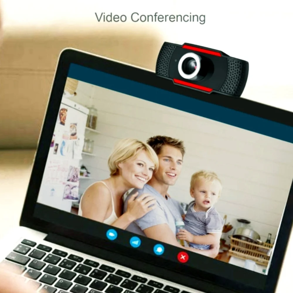 Adesso CyberTrack H3 720P HD USB Webcam with Built in Microphone New